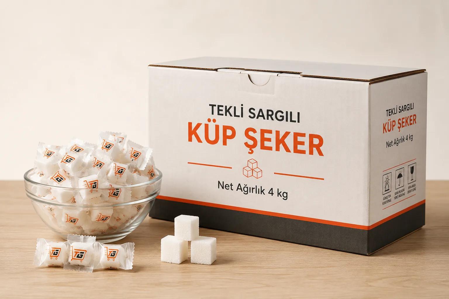 MDA Tek Sargılı Küp Şeker 4 kg